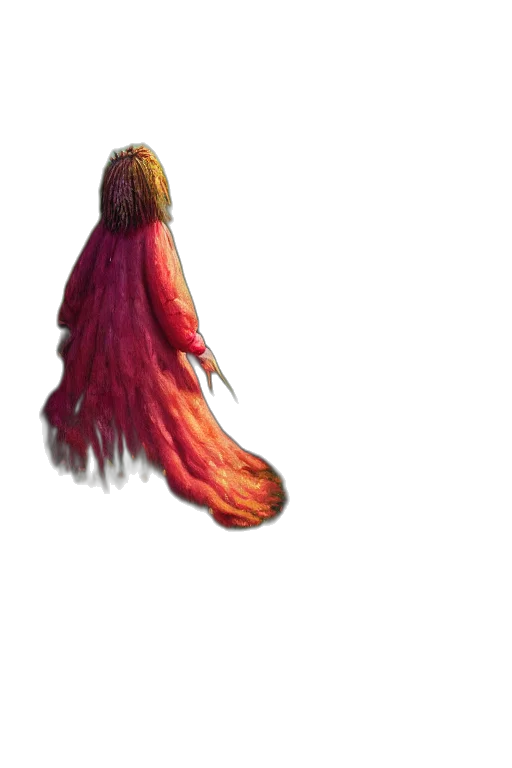 hair, dress, creature, jacket transparent PNG cut-out