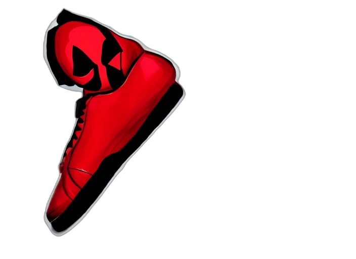 shoes, 3d render, concept art, comic book art transparent PNG cut-out
