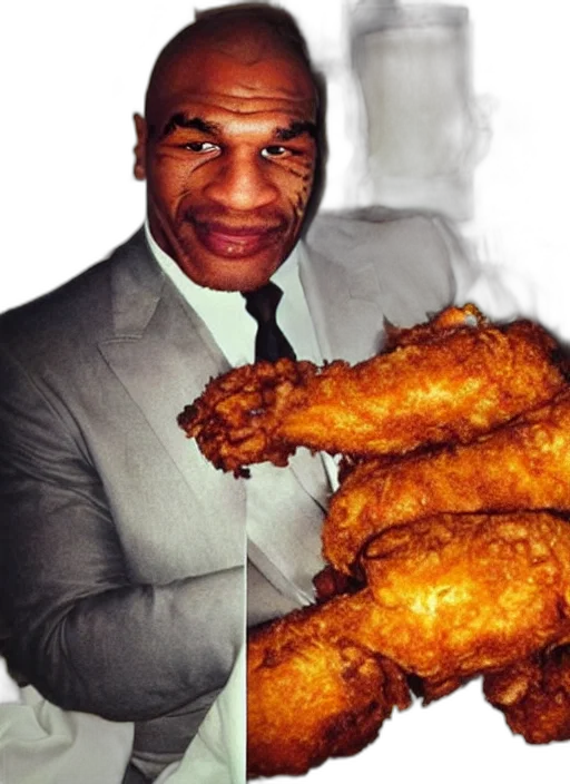 food, animal, weapon, creature, photorealistic, fried, chicken, mike transparent PNG cut-out