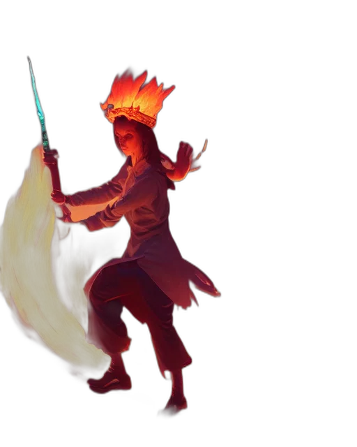 staff, sword, dragon, weapon, concept art, fantasy art, pixel art, 3d render transparent PNG cut-out