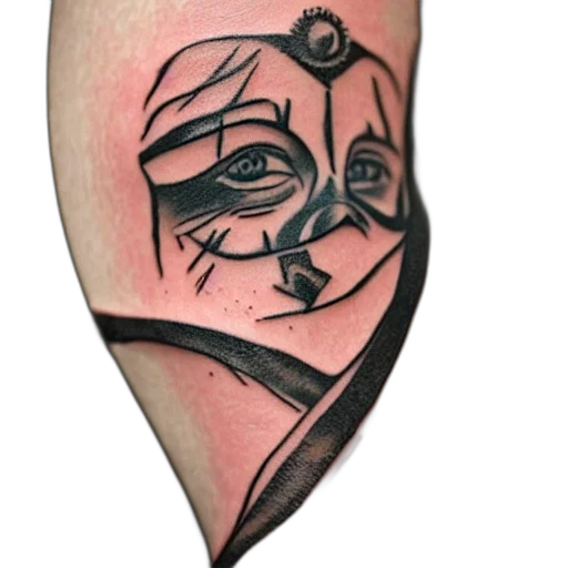 mask, face, umbrella, jewelry, photorealistic, cyberpunk, tattoo, word transparent PNG cut-out
