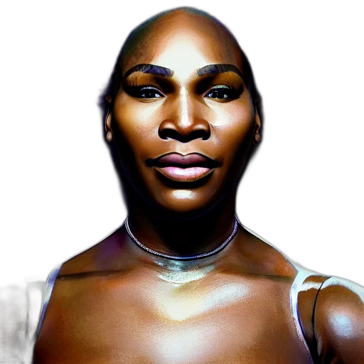 face, jewelry, photorealistic, highly, detailed, portrait, serena, williams transparent PNG cut-out