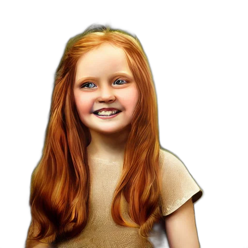 face, hair, dress, photorealistic, oil painting, 3d render, cartoon, beautiful transparent PNG cut-out