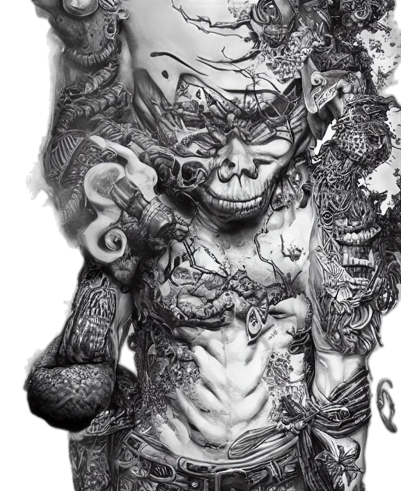 creature, mask, face, dragon, concept art, comic book art, fantasy art, photorealistic transparent PNG cut-out