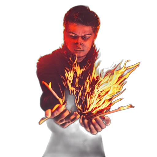 staff, jacket, mask, dragon transparent PNG cut-out