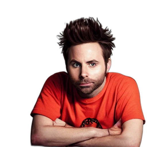hair, jacket, staff, face transparent PNG cut-out