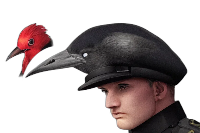 hat, crown, mask, staff, concept art, 3d render, photorealistic, cartoon transparent PNG cut-out
