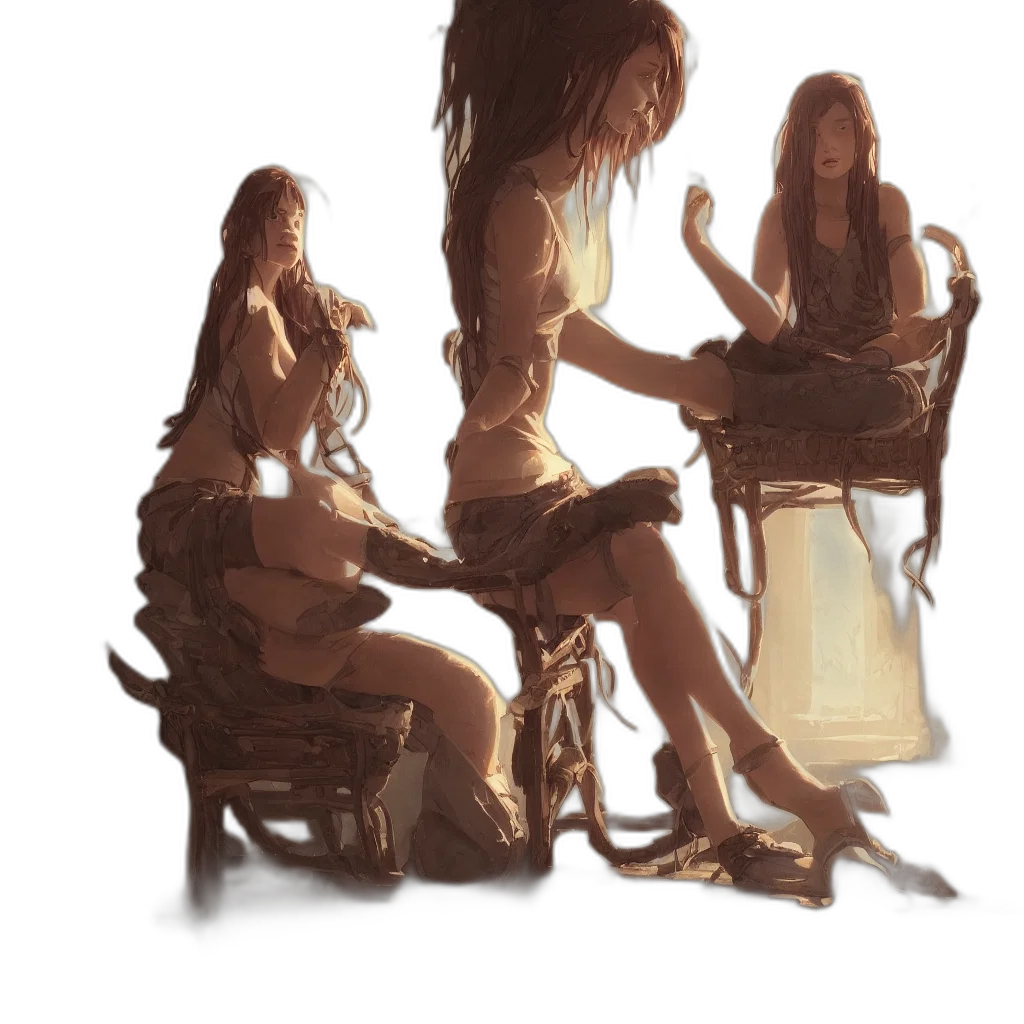 dress, hair, furniture, jewelry transparent PNG cut-out