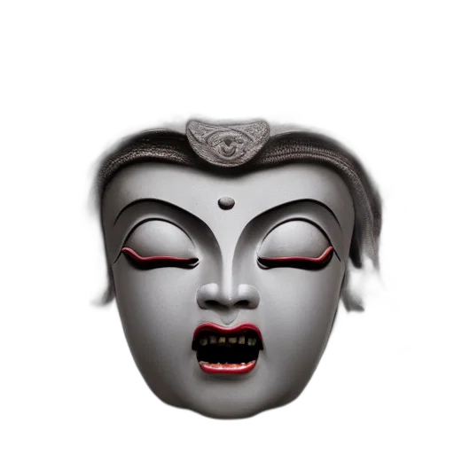mask, face, crown, jewelry, 3d render, photorealistic, concept art, naraka transparent PNG cut-out