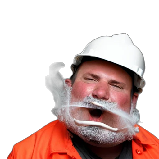 mask, staff, face, hat transparent PNG cut-out