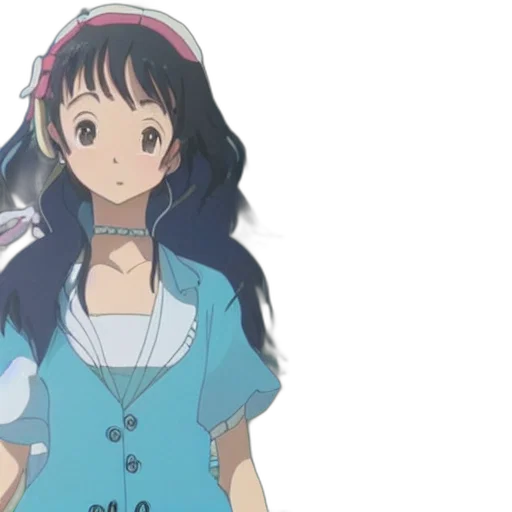 dress, anime, cartoon, concept art transparent PNG cut-out