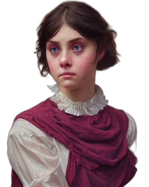 face, dress, creature, staff transparent PNG cut-out