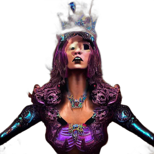 crown, concept art, fantasy art, 3d render, photorealistic, queen, magic, sexy transparent PNG cut-out