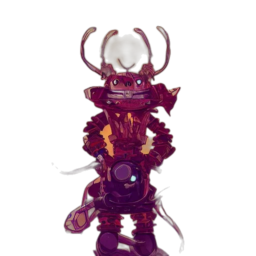robot, creature, staff, jewelry, concept art, 3d render, fantasy art, pixel art transparent PNG cut-out