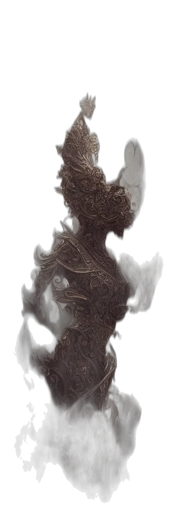 dragon, mask, sword, crown, fantasy art, concept art, photorealistic, watercolor transparent PNG cut-out