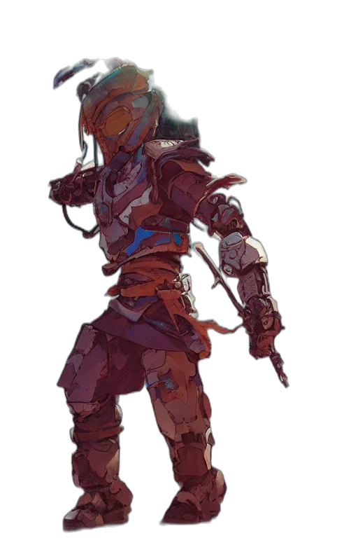 sword, robot, weapon, staff, concept art, fantasy art, pixel art, cyberpunk transparent PNG cut-out