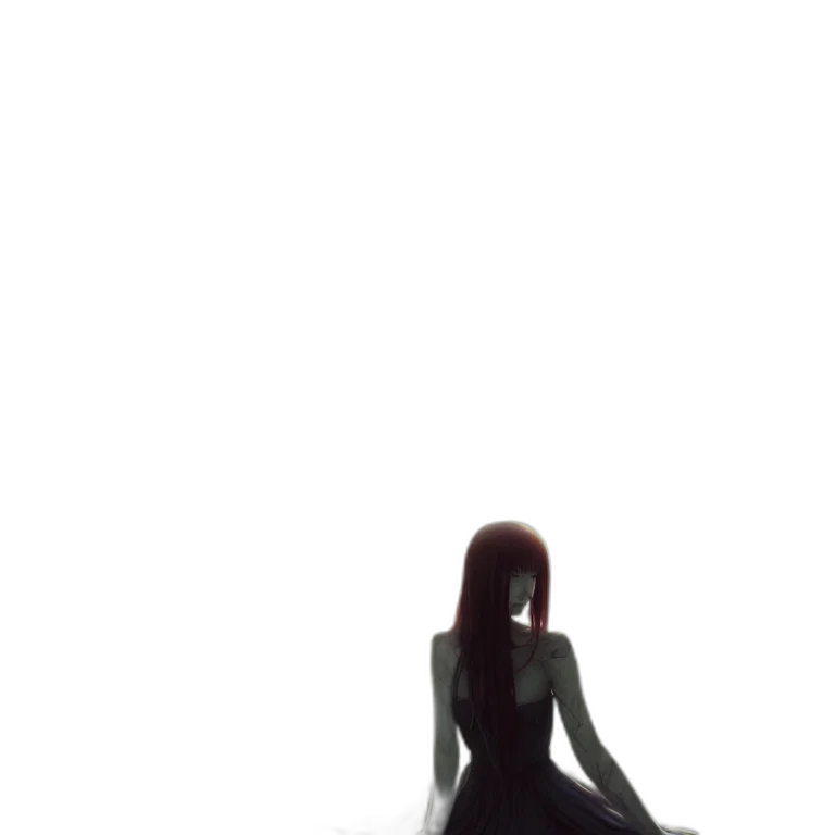 dress, creature, robot, hair, 3d render, concept art, anime, pixel art transparent PNG cut-out