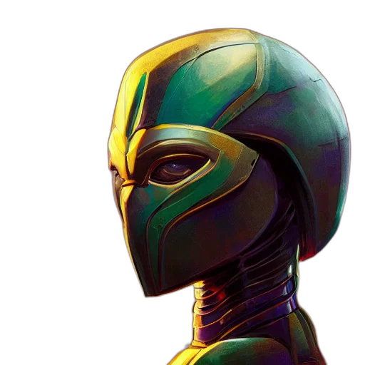 mask, robot, face, concept art transparent PNG cut-out