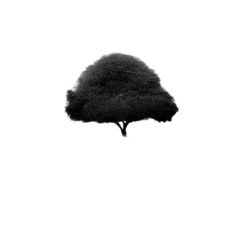 tree, hat, hair, crown, photorealistic, pixel art, concept art, 3d render transparent PNG cut-out