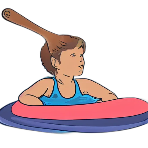 hair, cartoon, 3d render, underwater transparent PNG cut-out