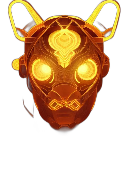 mask, crown, face, robot, concept art, fantasy art, pixel art, 3d render transparent PNG cut-out
