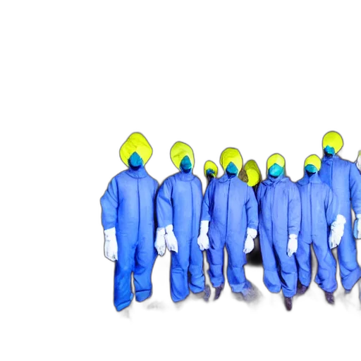staff, jacket, 3d render, concept art, wide, shot, photo, group transparent PNG cut-out