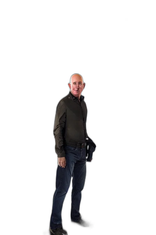 jacket, staff, weapon, robot transparent PNG cut-out