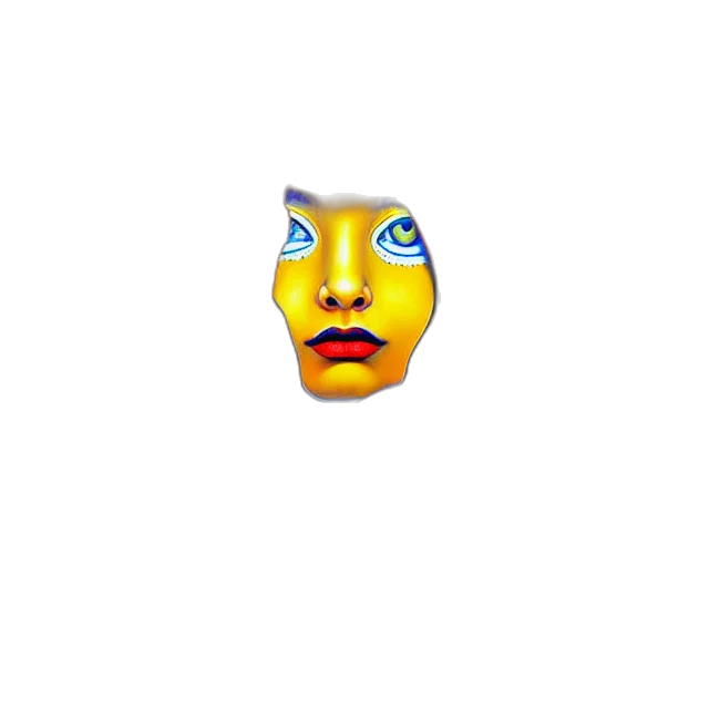 mask, face, creature, robot transparent PNG cut-out