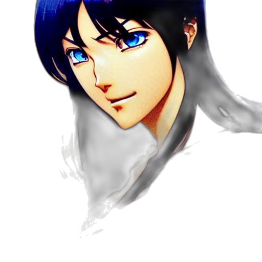 face, mask, anime, fantasy art transparent PNG cut-out