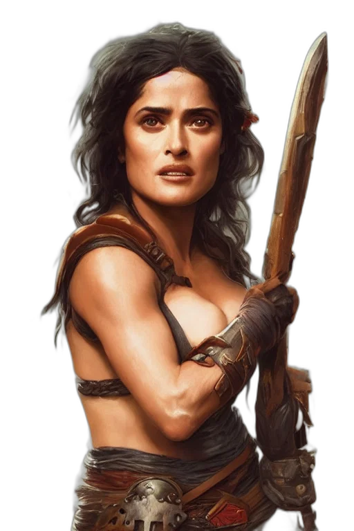 sword, weapon, fantasy art, comic book art, concept art, photorealistic, portrait, salma transparent PNG cut-out