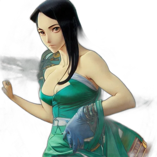 dress, staff, jewelry, fantasy art transparent PNG cut-out
