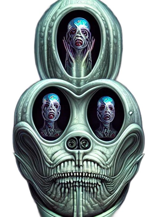 mask, face, robot, creature transparent PNG cut-out