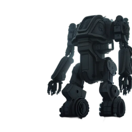 robot, 3d render, concept art, mech transparent PNG cut-out
