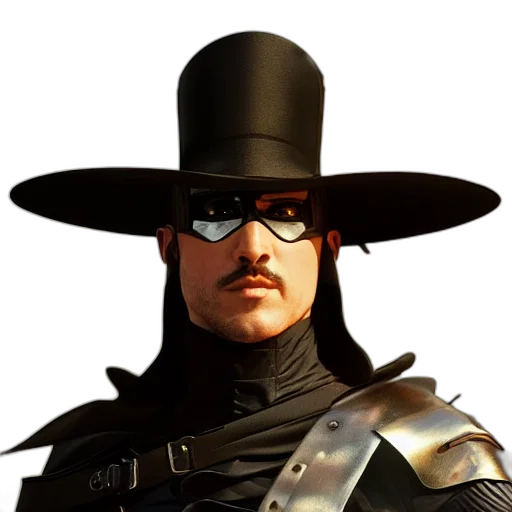 hat, staff, face, mask, concept art, 3d render, photorealistic, comic book art transparent PNG cut-out