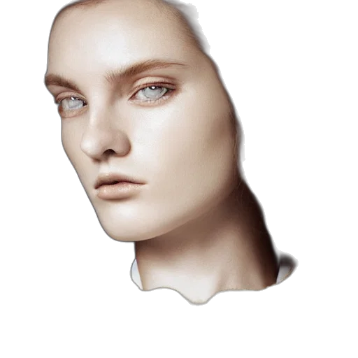 face, mask, robot, hair transparent PNG cut-out