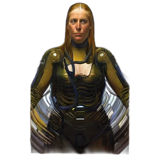 robot, jacket, face, staff, concept art, comic book art, fantasy art, photorealistic transparent PNG cut-out