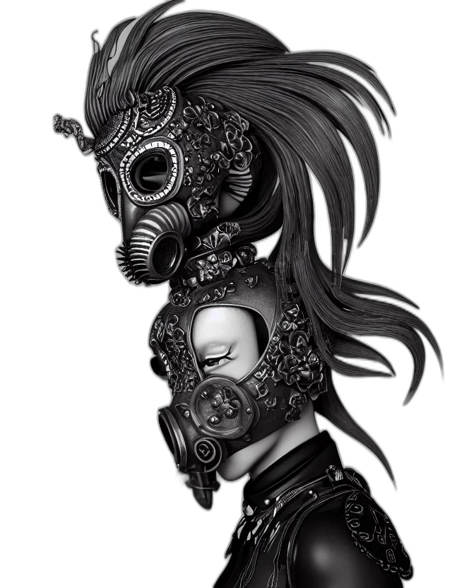 mask, robot, face, creature transparent PNG cut-out
