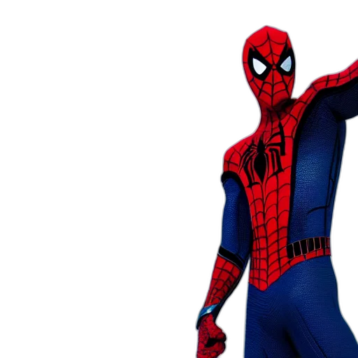 concept art, comic book art, 3d render, pixel art, spider, man, anatomically, correct transparent PNG cut-out