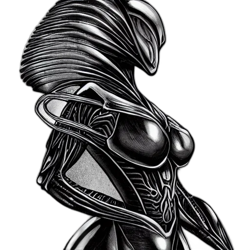 robot, dress, mask, jewelry, concept art, comic book art, fantasy art, 3d render transparent PNG cut-out