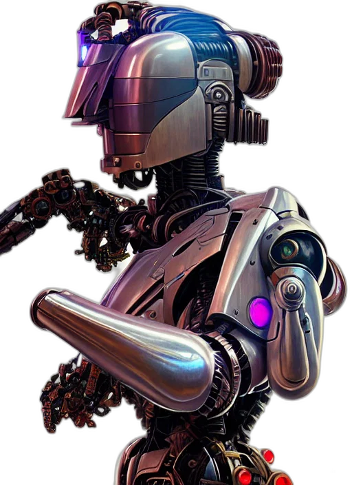 robot, staff, weapon, concept art transparent PNG cut-out