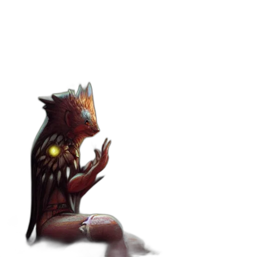creature, staff, dragon, animal transparent PNG cut-out
