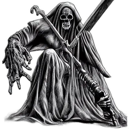 staff, sword, weapon, jewelry, fantasy art, concept art, comic book art, pencil sketch transparent PNG cut-out