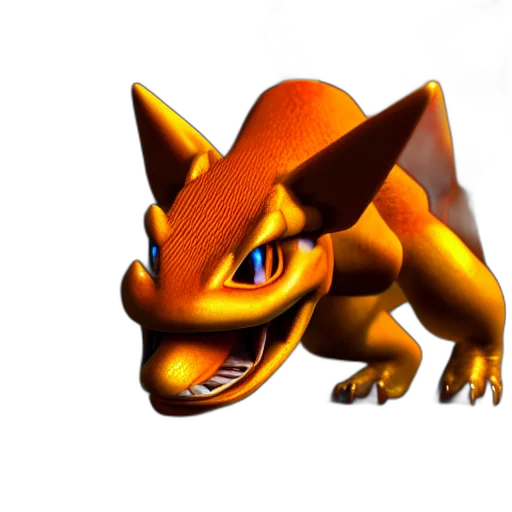 dragon, animal, creature, staff, 3d render, concept art, pixel art, fantasy art transparent PNG cut-out