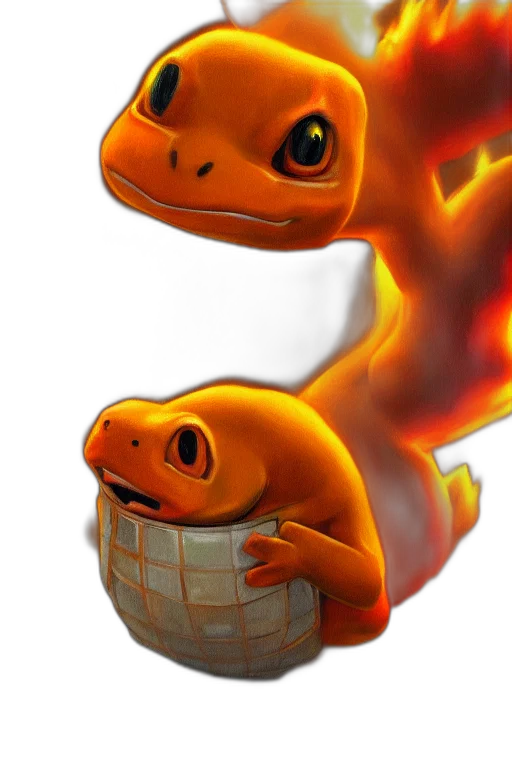 dragon, 3d render, concept art, pixel art, photorealistic, fire, highly, realistic transparent PNG cut-out