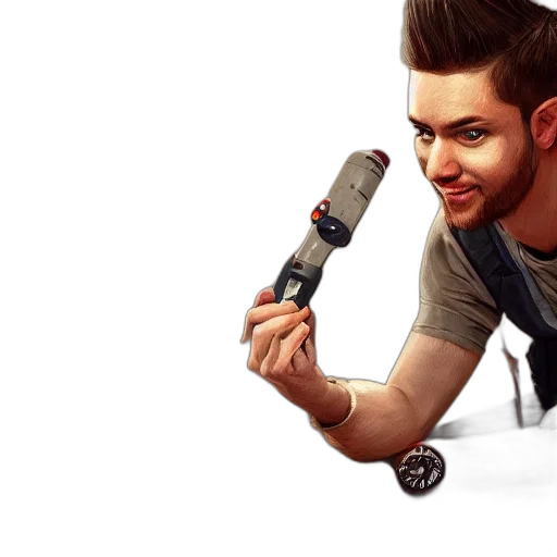 staff, weapon, hair, concept art transparent PNG cut-out