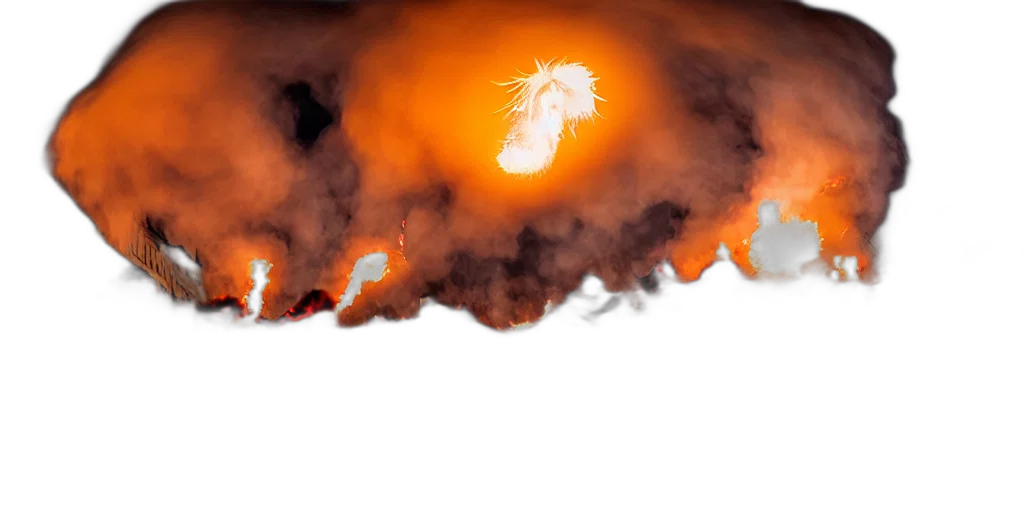 dragon, hair, mask, weapon transparent PNG cut-out