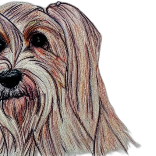 animal, photorealistic, watercolor, pencil sketch, cartoon, crayon, sketch, blonde transparent PNG cut-out