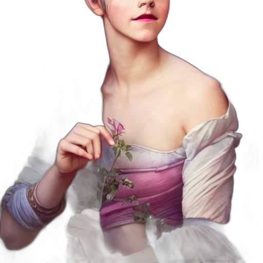 dress, face, crown, photorealistic, fantasy art, concept art, oil painting, emma transparent PNG cut-out