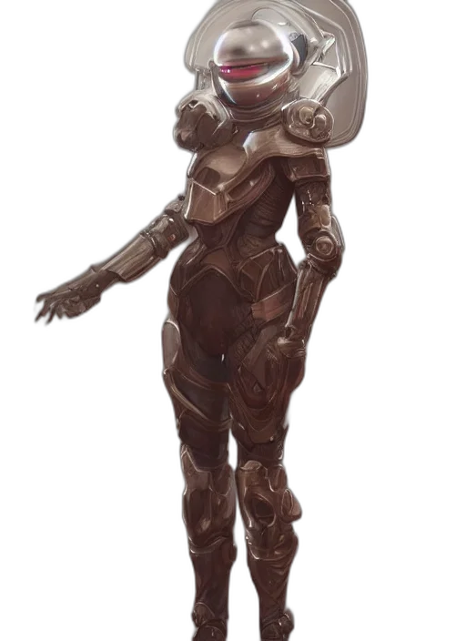 robot, staff, creature, mask, concept art, fantasy art, 3d render, comic book art transparent PNG cut-out