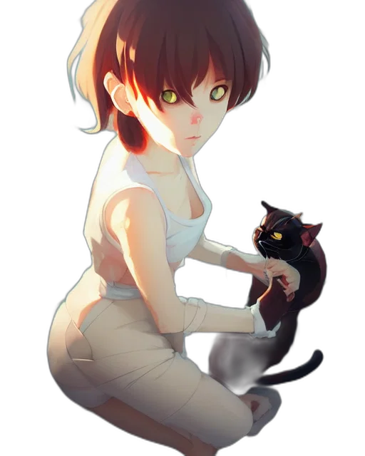 creature, animal, anime, pixel art, concept art, fantasy art, outer space, dark transparent PNG cut-out